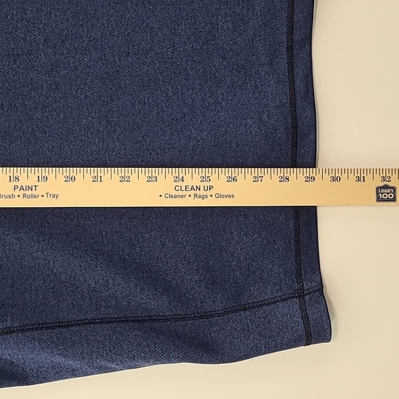 PEBBLE BEACH Blue Performance 1/4 Zip Long Sleeve Sweatshirt - Size XL - Picture 7 of 9